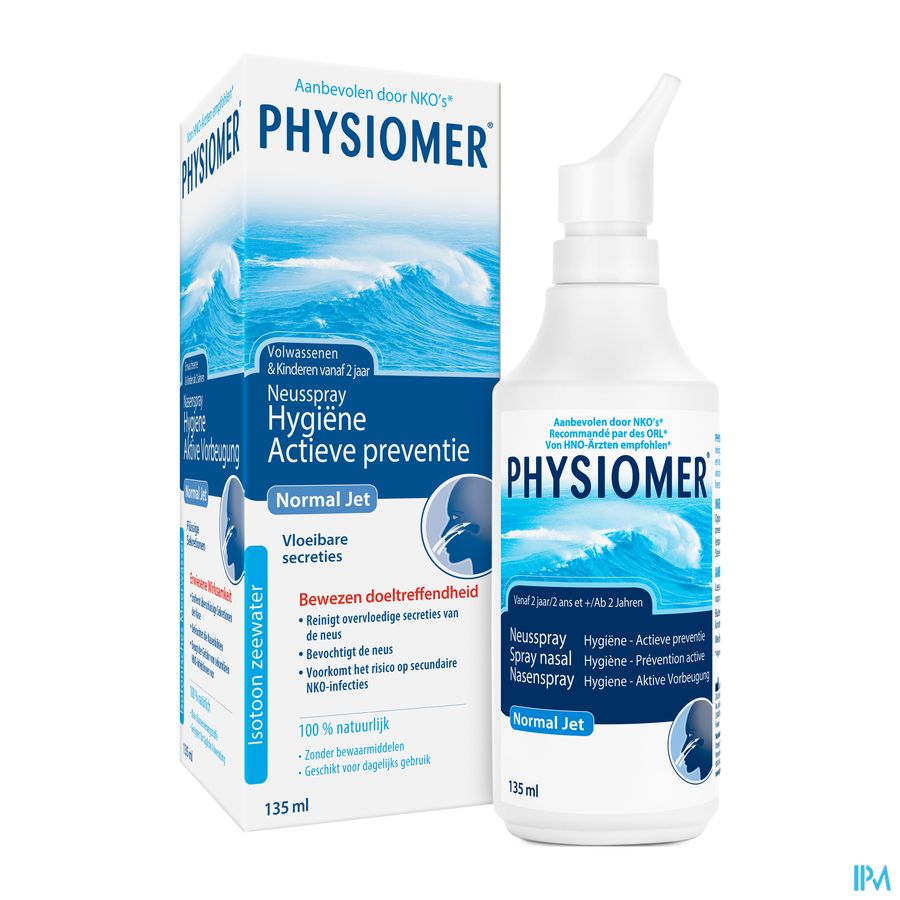 Physiomer® Normal Jet Spray Nasal 135ml-En Cas De Rhume,Nez Bouché Ou Grippe