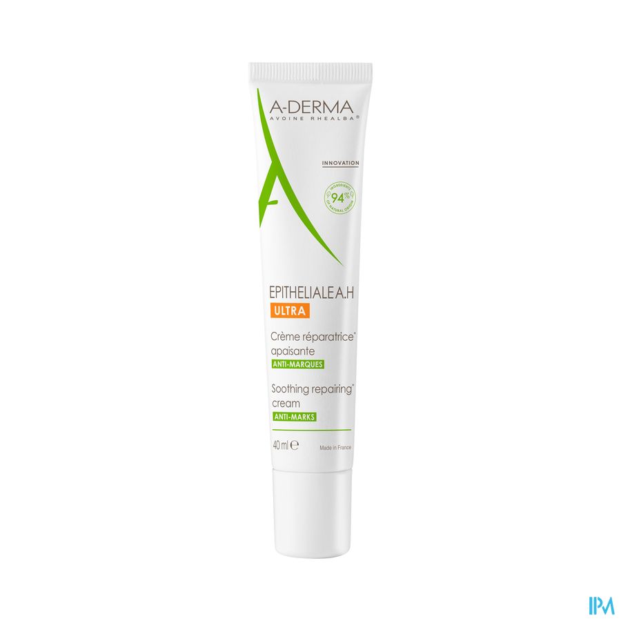 A-DERMA - EPITHELIALE A. H. ULTRA CRÈME RÉPARATRICE APAISANTE - Soin cicatrisant anti-marques, anti-douleur, Post-peeling, post-laser