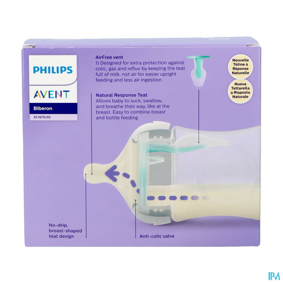 Philips Avent Natural 3.0 Airfree Biberon 2x125ml