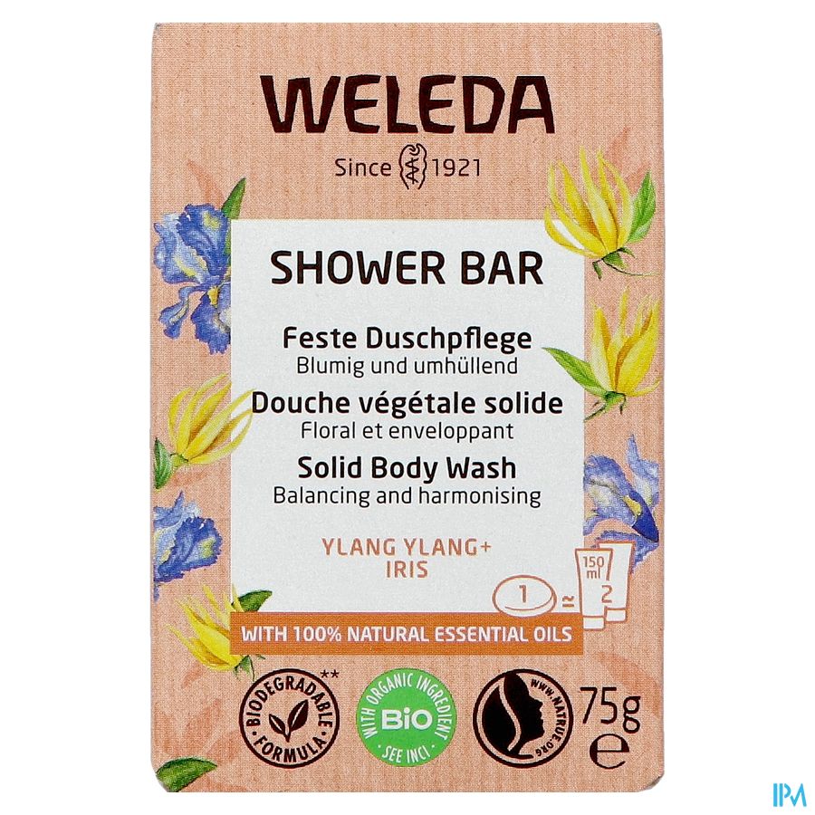 Weleda Shower Bar Ylang Ylang + Iris 75g