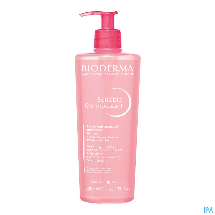 Bioderma Sensibio Gel Moussant Fl Pompe 500ml