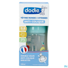 Dodie Biberon Initiation+ Transp.valent.lag. 150ml