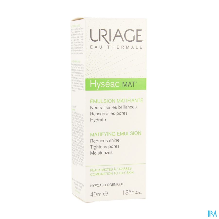 Uriage Hyseac Mat Gel Creme Tube 40ml