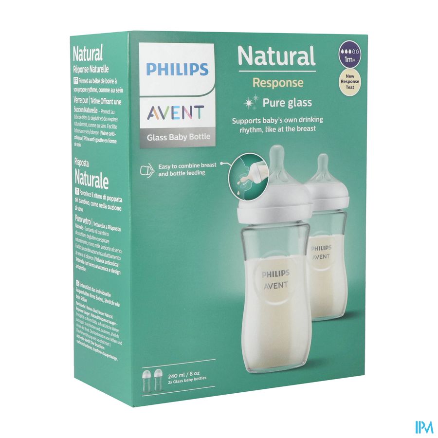 Philips Avent Natural 3.0 Biberon Verre Duo2x240ml