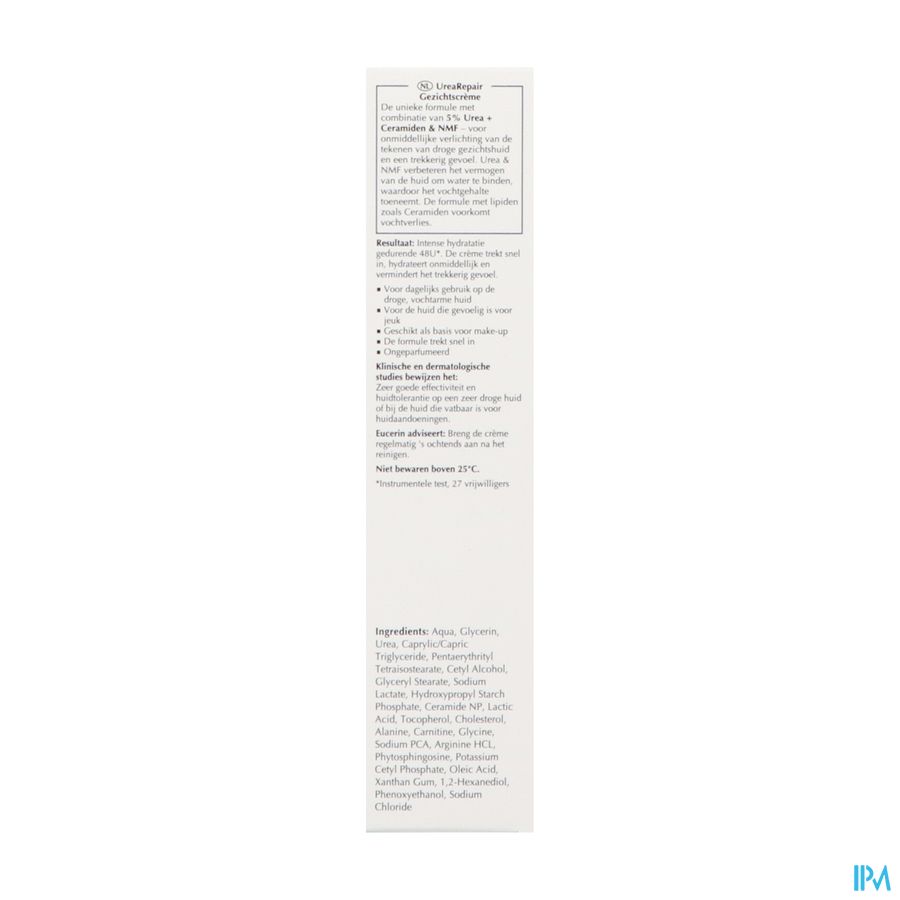 Eucerin Urearepair Cr Visage 5% Uree Tube 50ml Nf