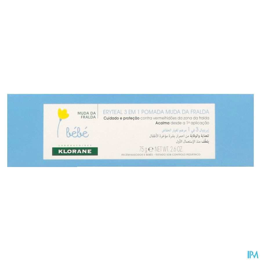 Klorane - Pommade change Eryteal 3 en 1 au Calendula apaisant - Bébé - Change - Siège