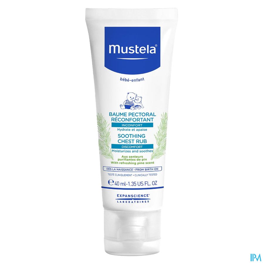 Mustela baume pectoral réconfort 40 ml