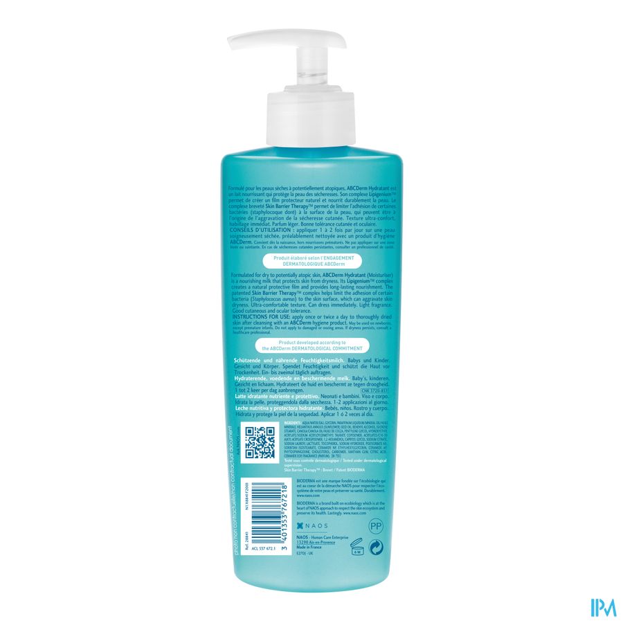 Bioderma AbcDerm Hydratant 500ml