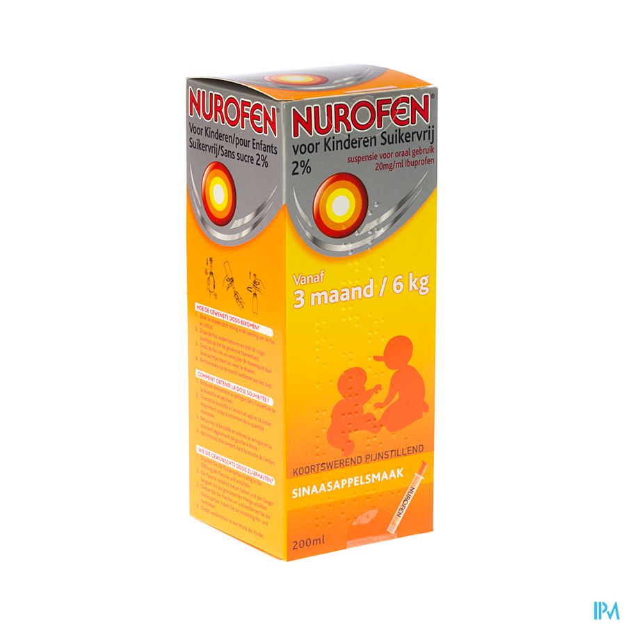 Nurofen Enfant Orange Susp S/sucre 200ml