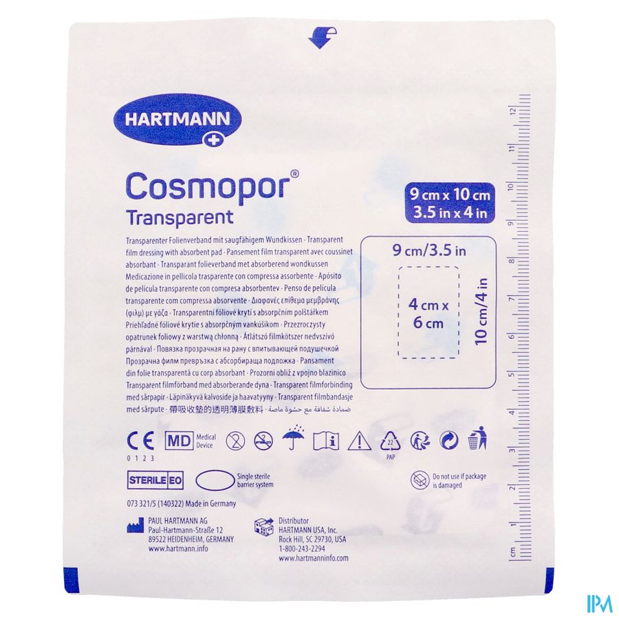 Cosmopor Transparent 9x10cm 5