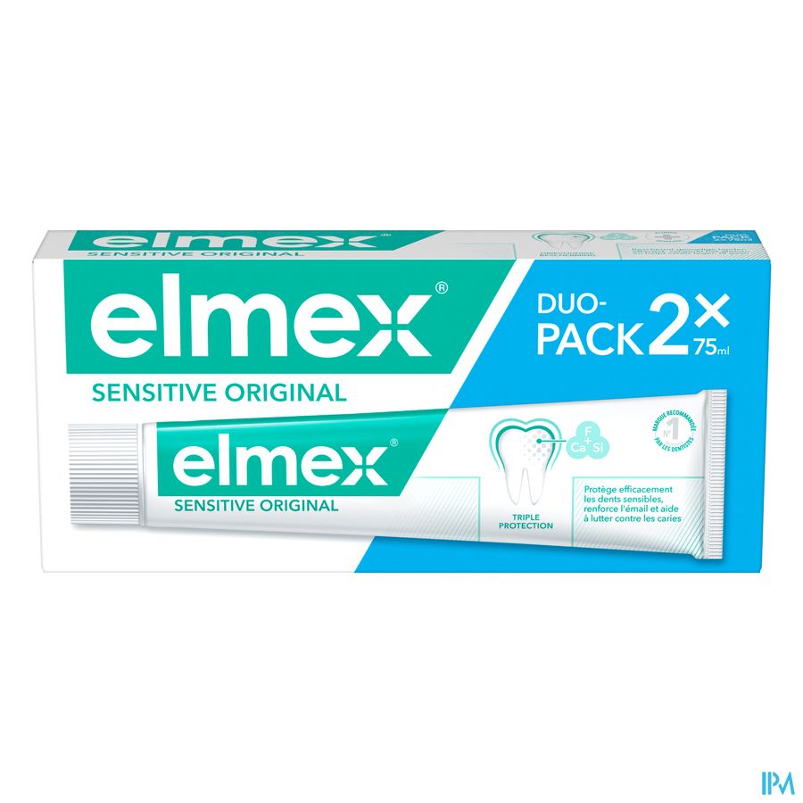 Elmex Sensitive Original Dentifrice Tube 2x75ml