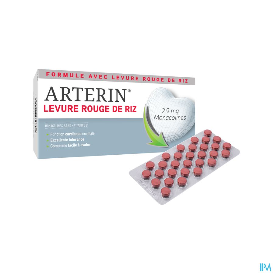 Arterin® Levure Rouge De Riz 2,9 Mg De Monacolines 180 Comprimés