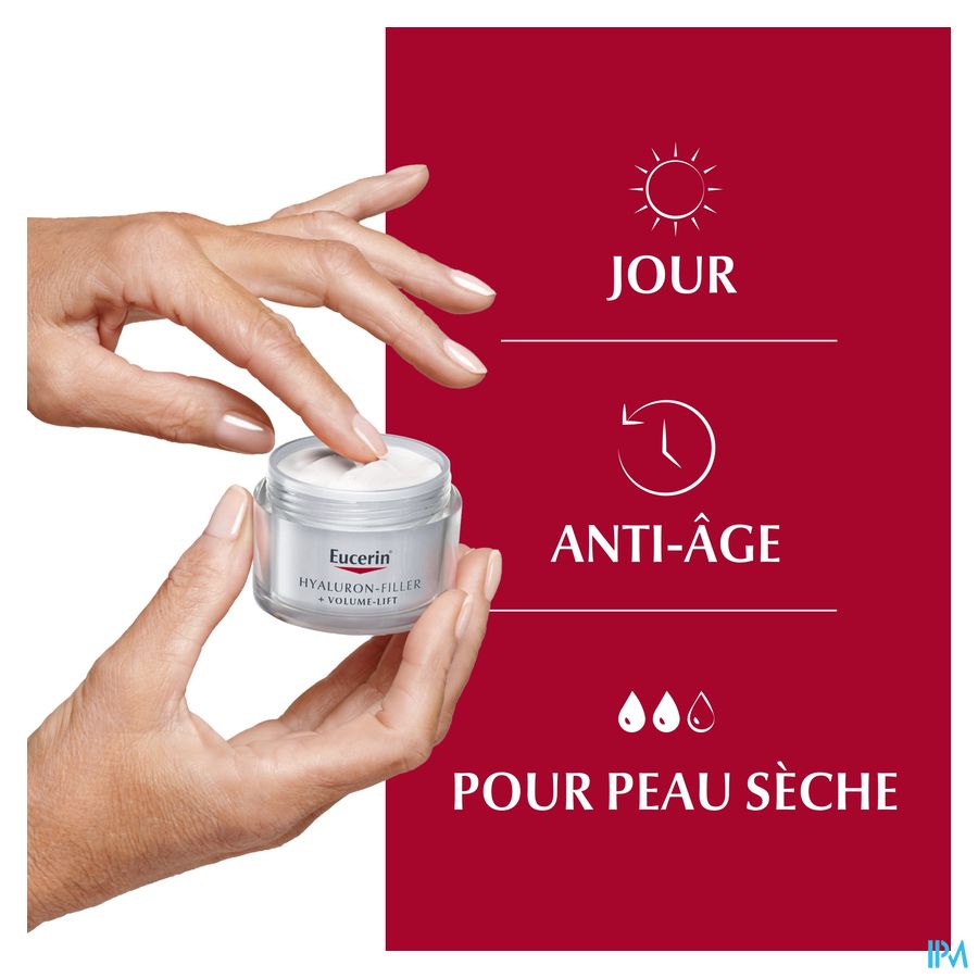 Hyaluron-Filler + Volume-Lift Soin de Jour SPF 15 Peau Sèche Anti-Rides & Anti-Âge Pot 50ml
