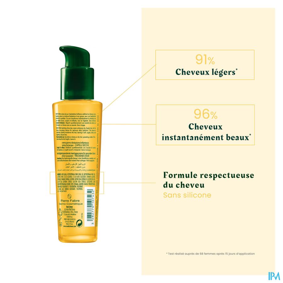 René Furterer - Crème de jour hydratation brillance - Soin hydratant à l'huile de karité - KARITE HYDRA