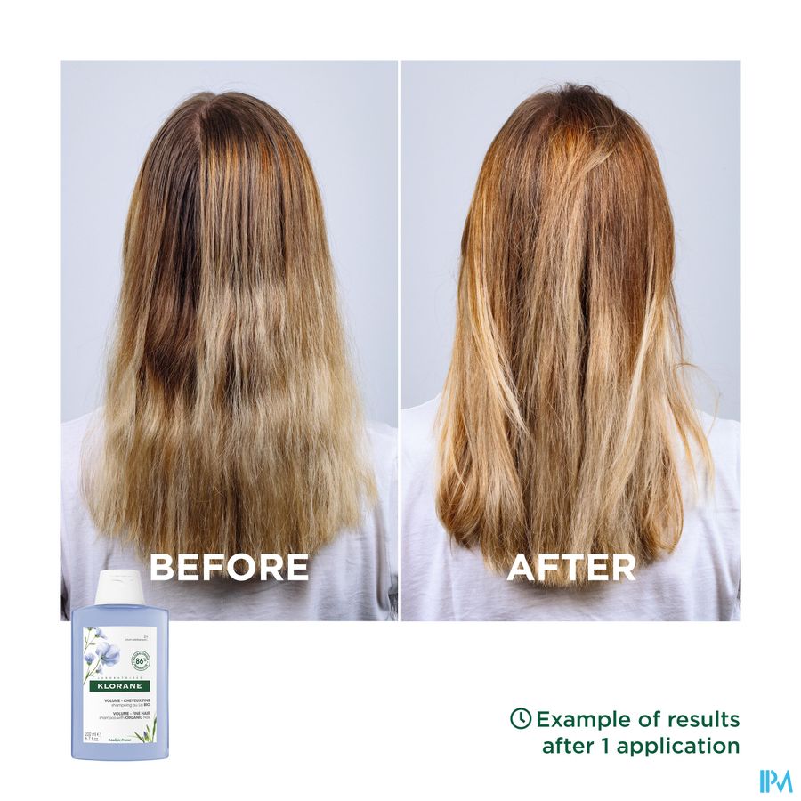Klorane - Shampoing au Lin BIO - Volume - Cheveux fins