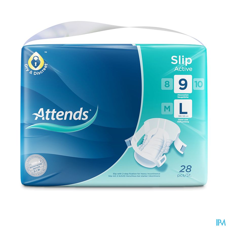 Attends Slip Active 9 Large 1x28