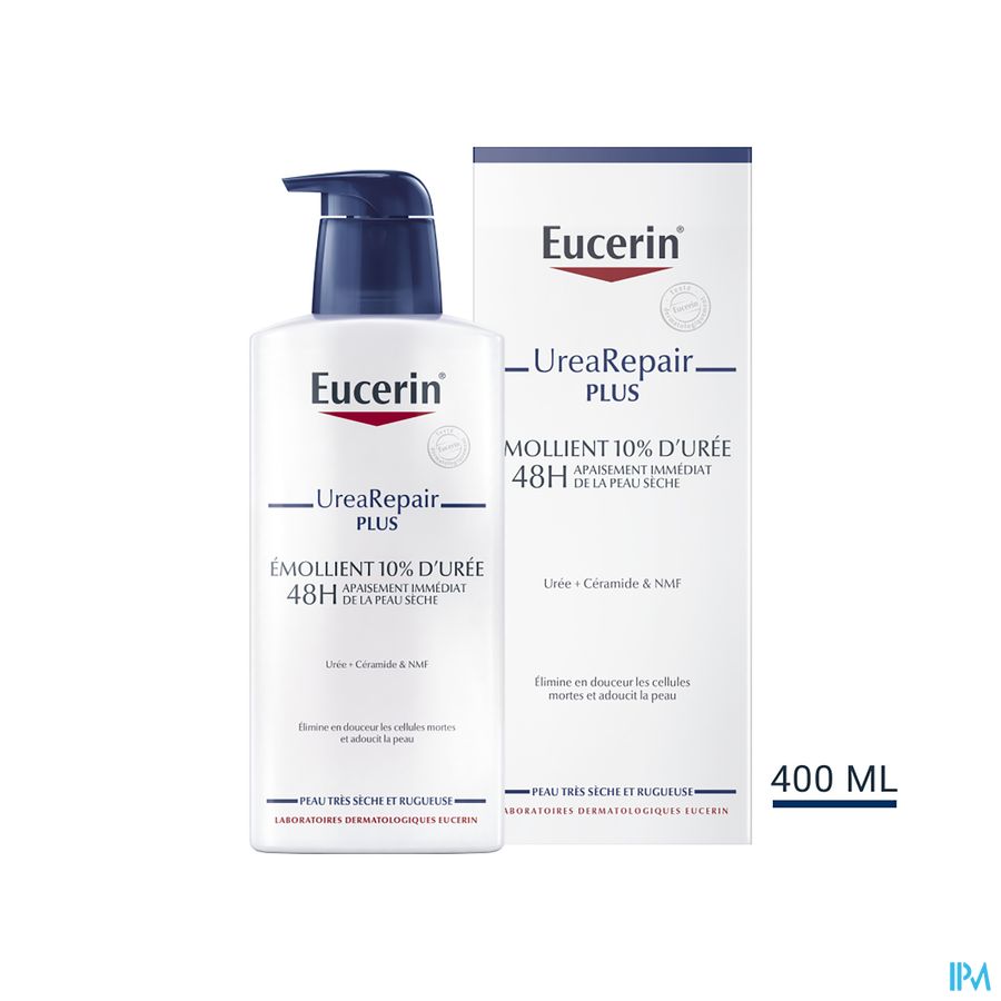 UreaRepair Plus Émollient 10% d'Urée Peau Très Sèche et Rugueuse avec pompe 400ml