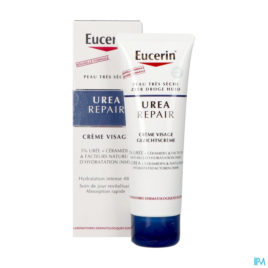 Eucerin Urearepair Cr Visage 5% Uree Tube 50ml Nf