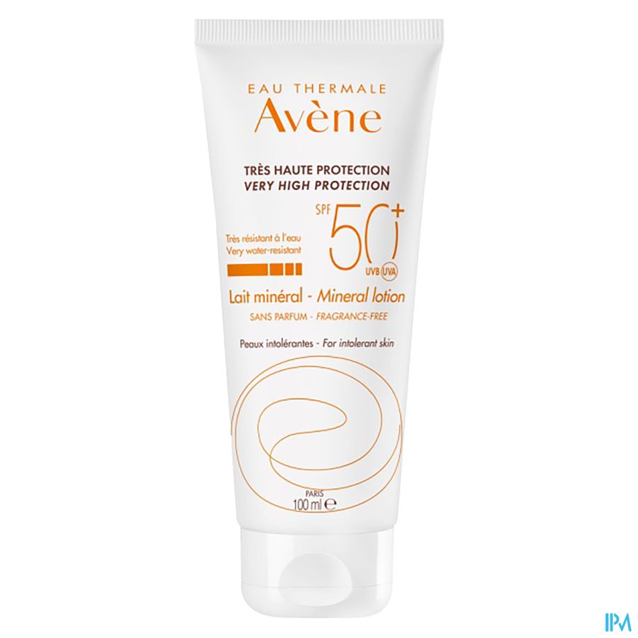 Eau Thermale Avène - Lait minéral SPF50+ Soins solaires MINERAUX
