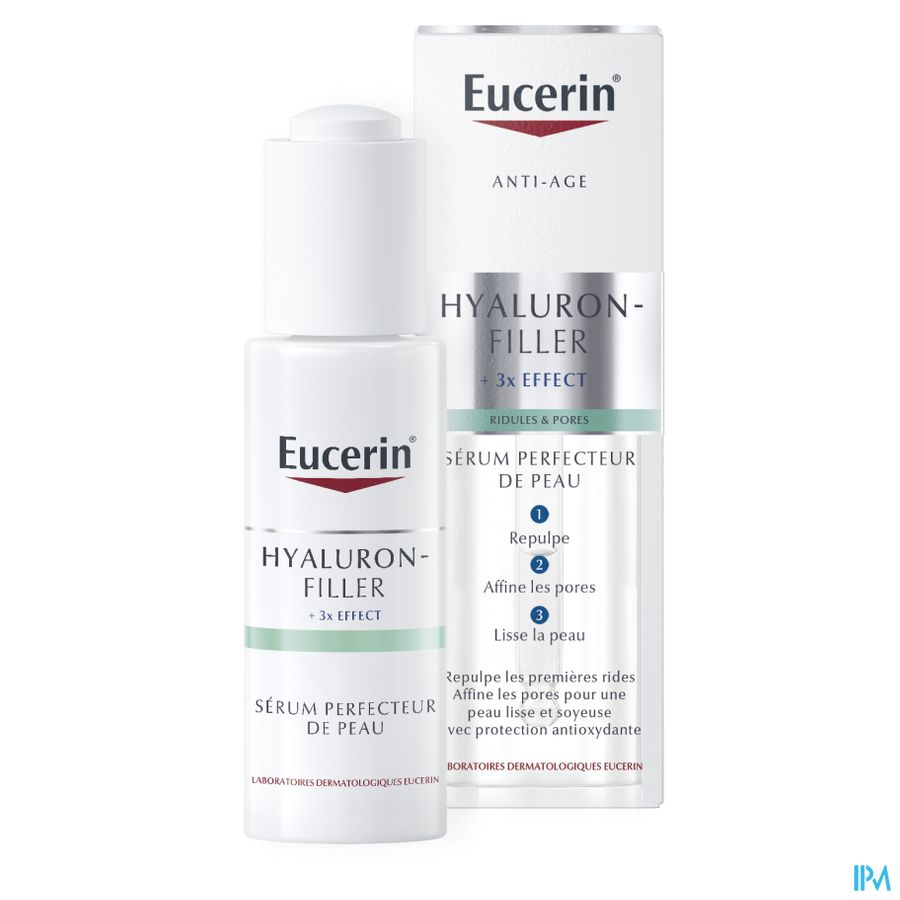 Hyaluron-Filler + 3x Effect Sérum Perfecteur de Peau Anti-Âge Rides Ridules & Pores avec pipette 30ml