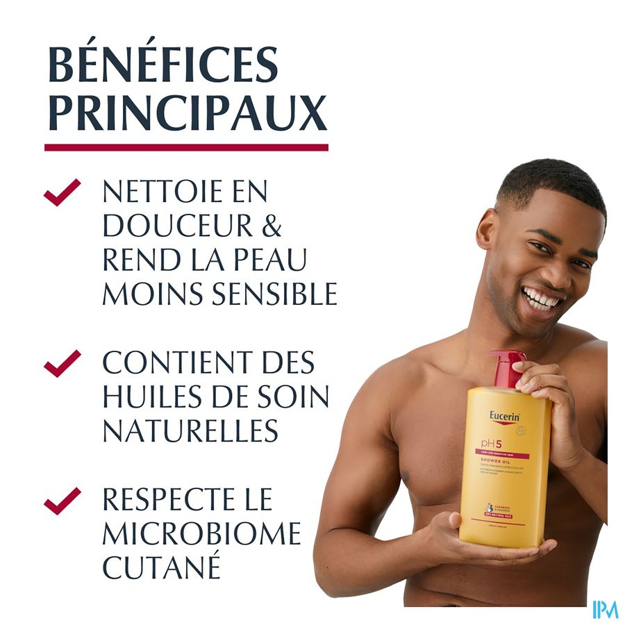 pH5 Huile de Douche Peau Sèche et Sensible avec pompe 1000ml