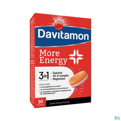 Davitamon® More Energy 3 En 1 30 Cpr.: Énergie Mentale & Physique, Contre Fatigue