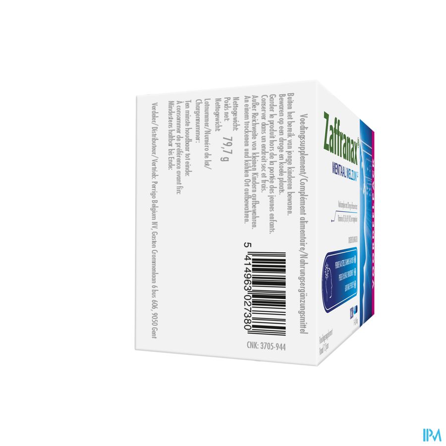 Zaffranax® Bien-être Mental 90 Gélules - Stress (4), Fatigue (3), Émotionnel (1)