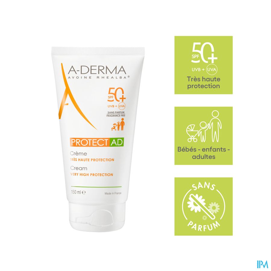 A-DERMA - A-DERMA PROTECT AD CREME SOLAIRE SPF50+ - A-DERMA PROTECT