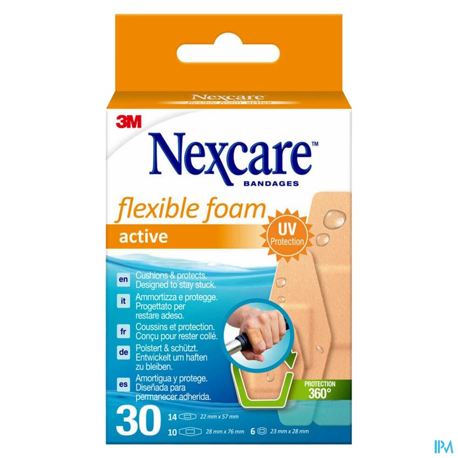 Nexcare 3m Flexible Foam Active Ha Pans Predec. 30