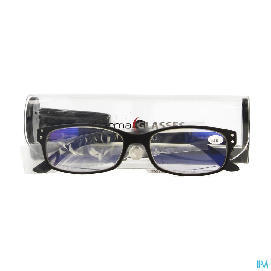 Pharmaglasses Visionblue Pc01 Lun.lect.+3.00 Black