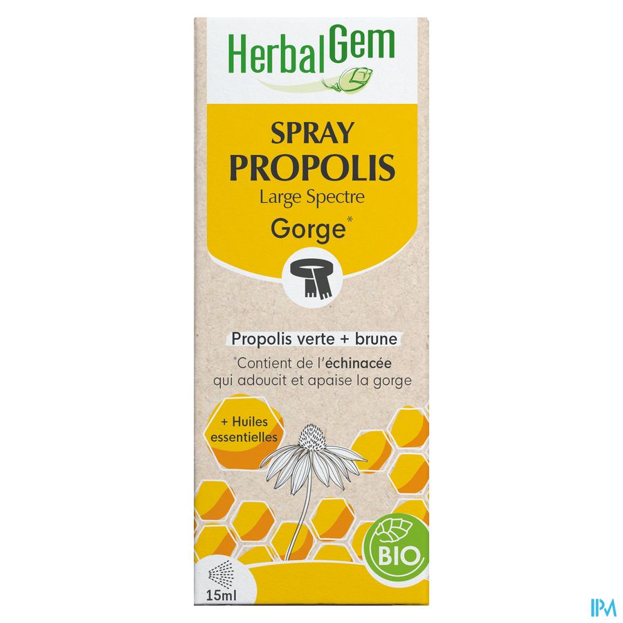 Herbalgem Propolis Large Spectrum Bio Fl Gutt 15ml