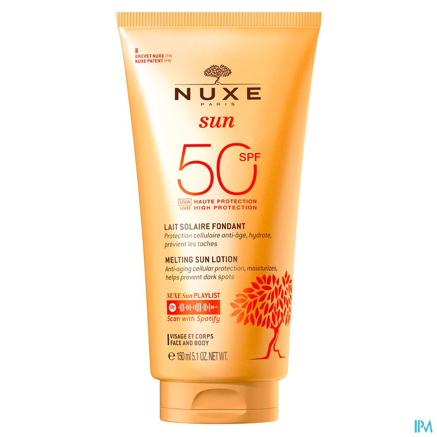 Nuxe Sun Lait Fondant Haute Protection Ip50 150ml