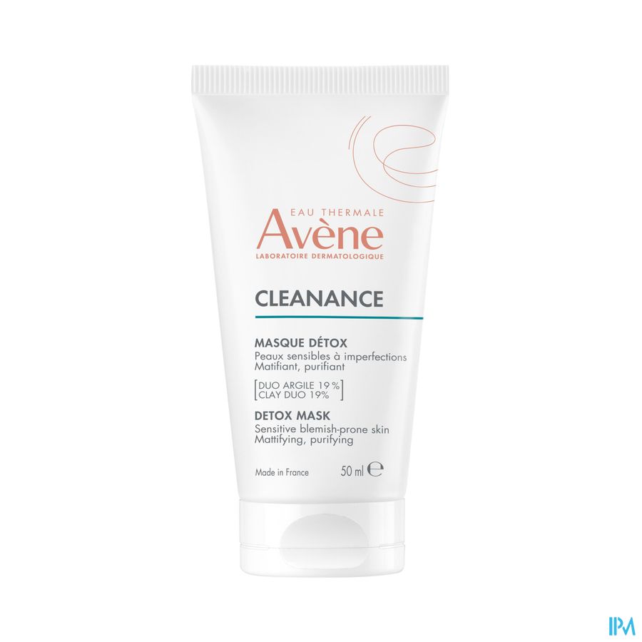 Eau Thermale Avène Masque CLEANANCE détox  - Matifiant, purifiant - Peaux sensibles, à imperfections