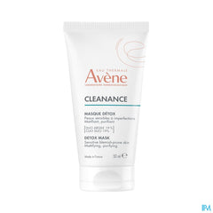 Eau Thermale Avène Masque CLEANANCE détox  - Matifiant, purifiant - Peaux sensibles, à imperfections