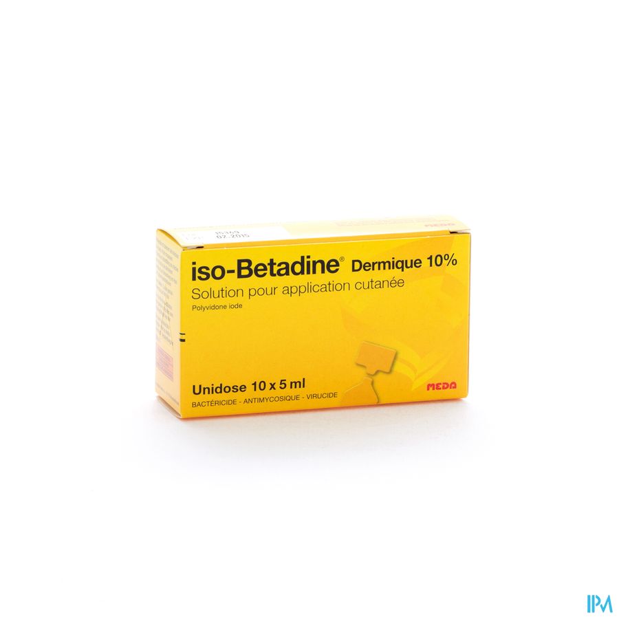 Iso Betadine Derm 10% Unidose Fl 10x5ml