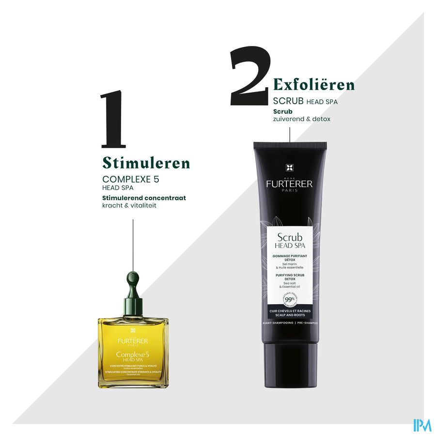 René Furterer Scrub - Gommage soin détox cuir chevelu - HEAD SPA