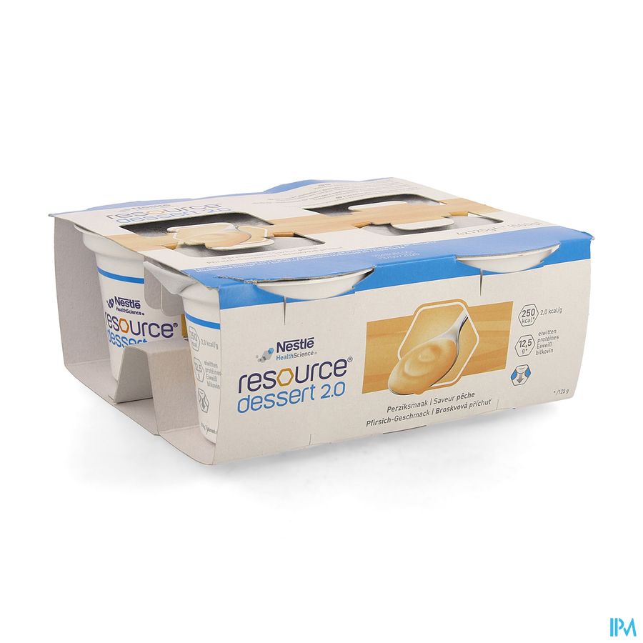 Resource Dessert 2.0 Peche 4x125g