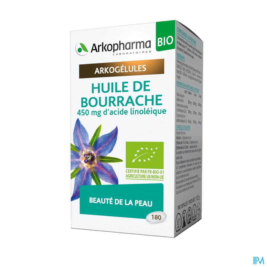 Arkogelules Huile De Bourrache 180