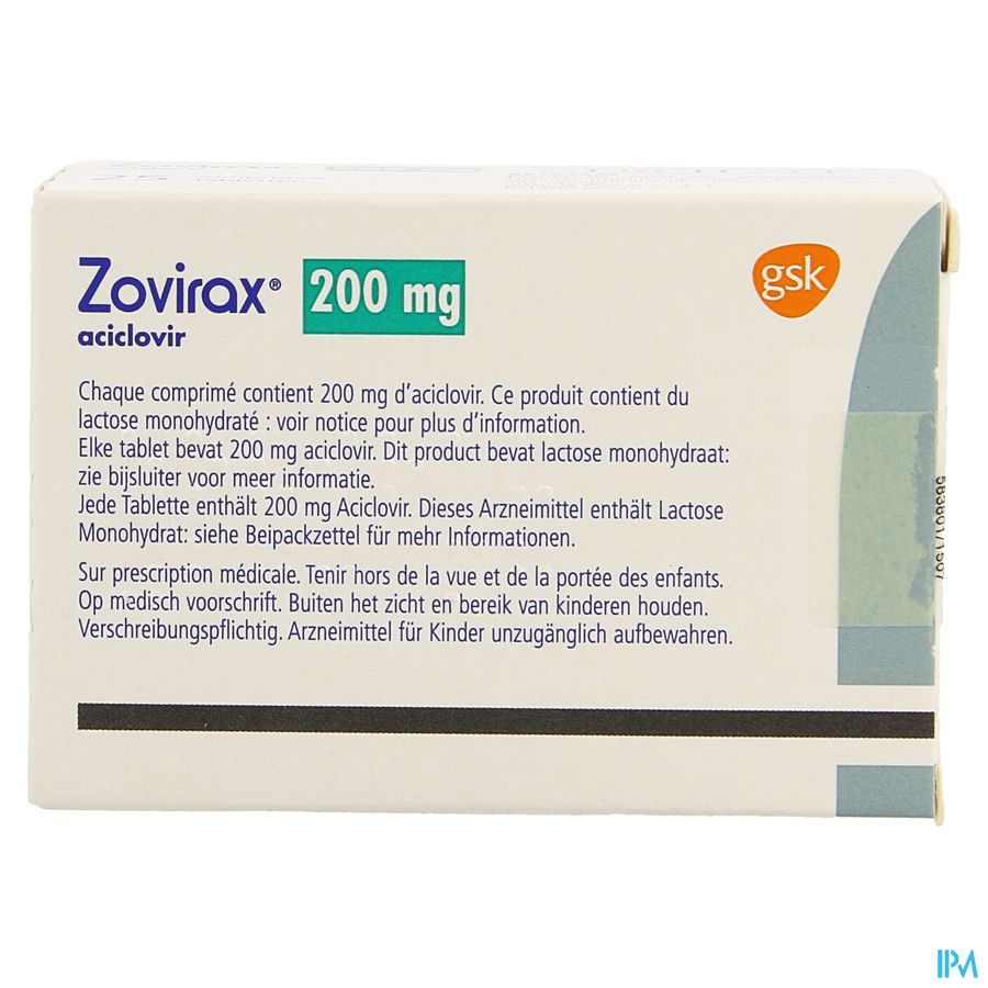 Aciclovir Gsk Comp 25x200mg