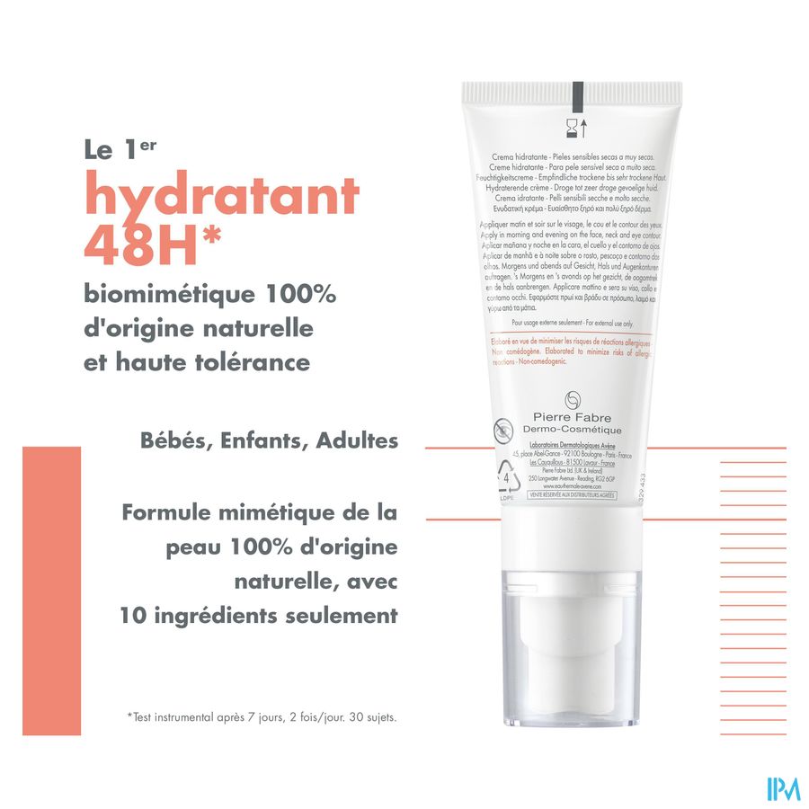 Tolerance HYDRA-10 Crème hydratante