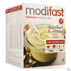 Modifast Intensive Hazeln.&yog. Flav.pudding 8x52g