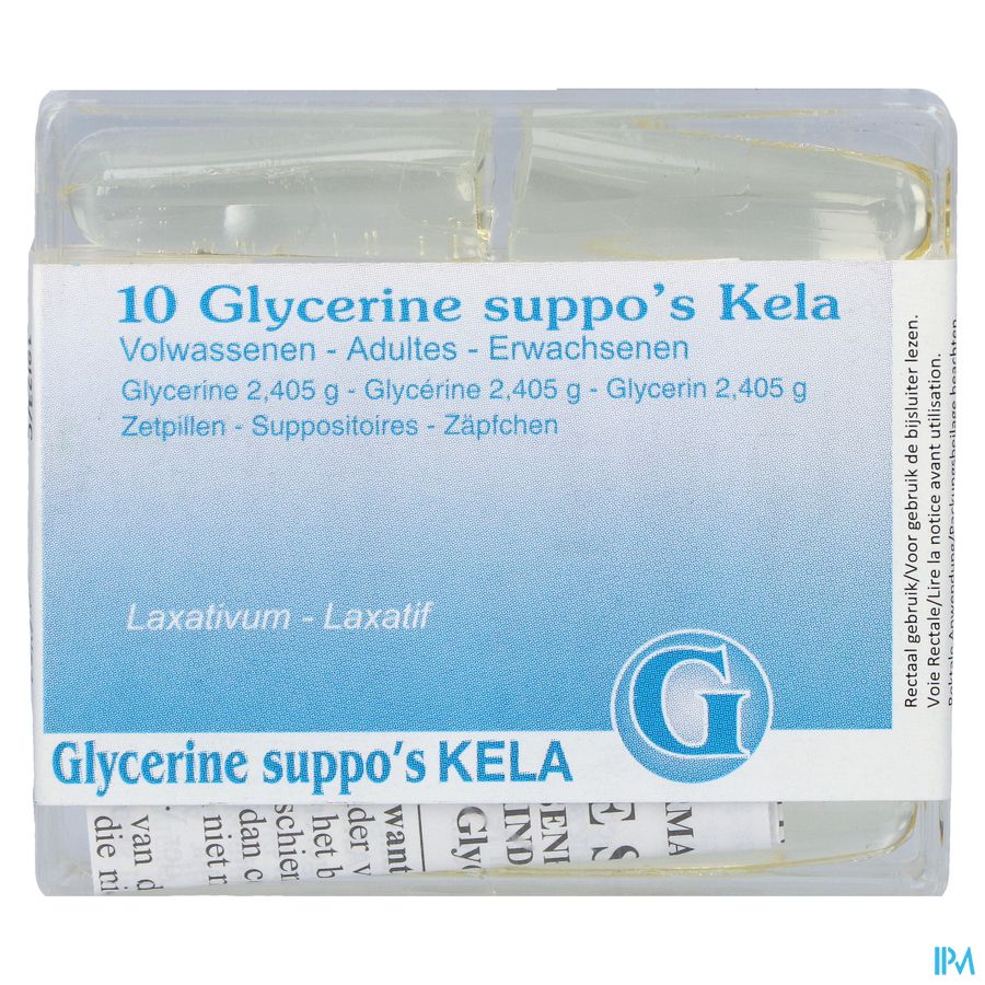 Glycerine Kela Pharma glycérine laxatifs suppositoires adultes