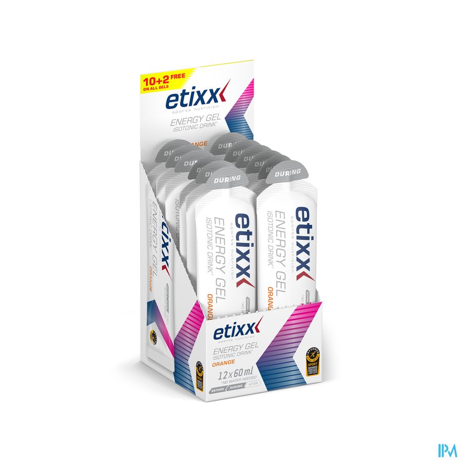 ISOTONIC DRINK ENERGY GEL ORANGE 12X60ML