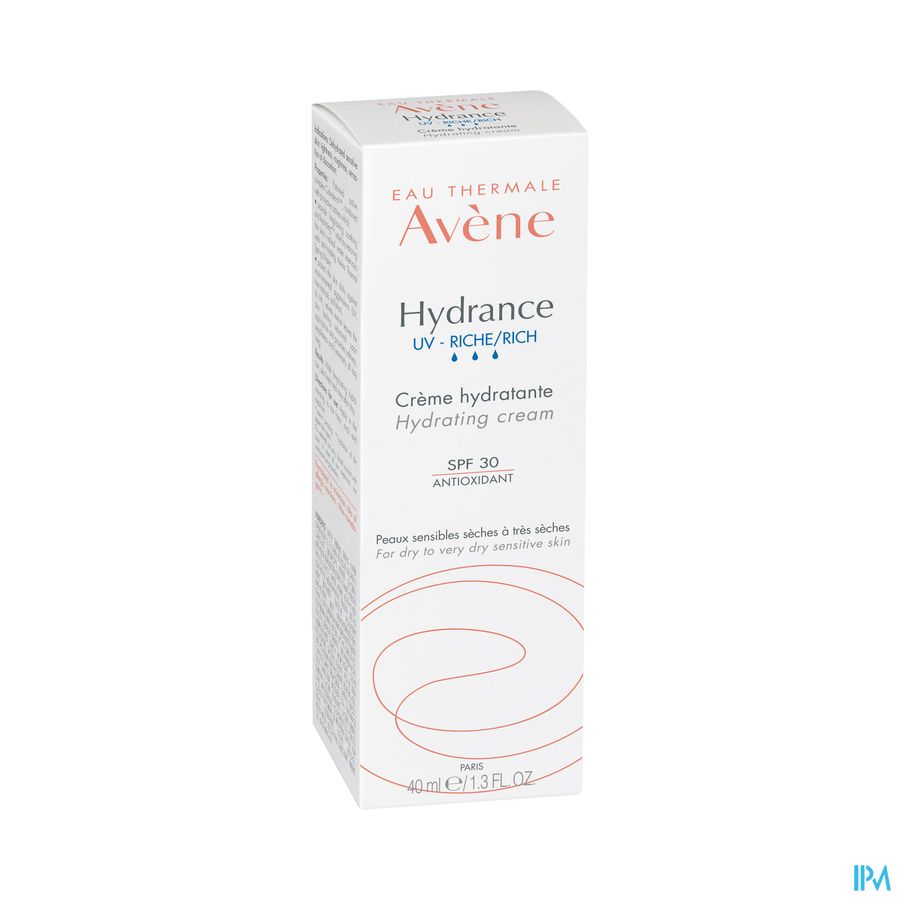Eau Thermale Avène HYDRANCE UV RICHE Crème hydratante - Peaux sensibles sèches à très sèches