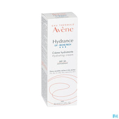 Eau Thermale Avène HYDRANCE UV RICHE Crème hydratante - Peaux sensibles sèches à très sèches