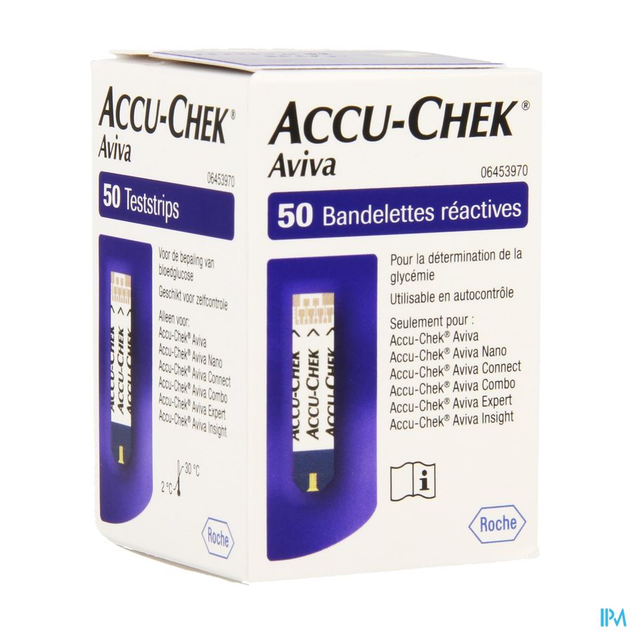 Accu Chek Aviva Bandelettes React 50 6453970054