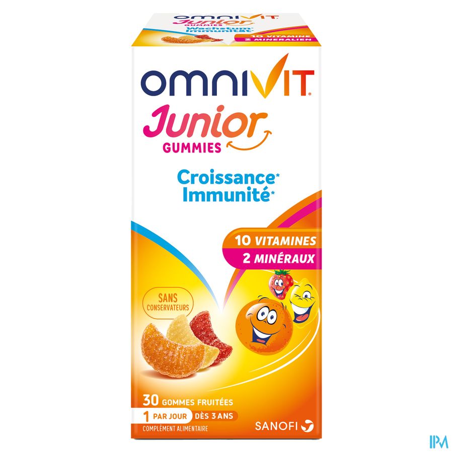 Omnivit Junior 30 gummies - Vitamine Enfant Croissance Immunité