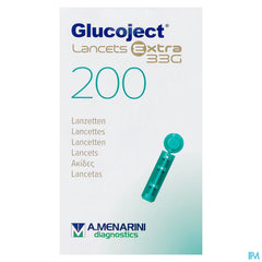 Glucoject l.extra 33g Lancettes 200