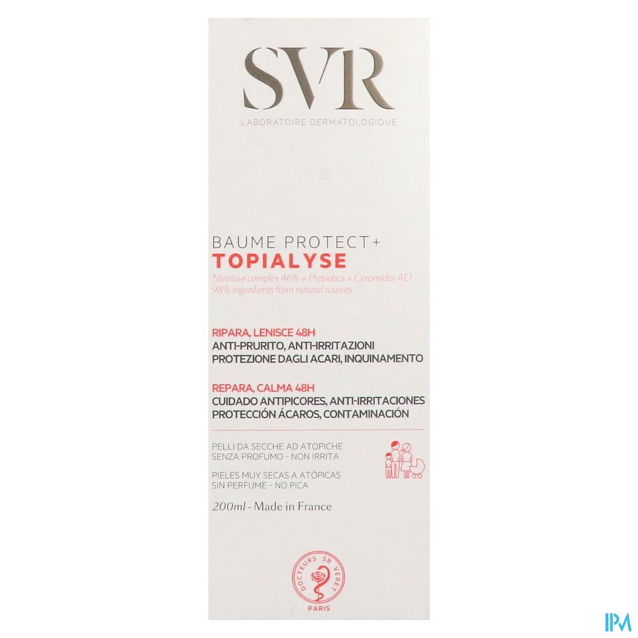 Svr Topialyse Baume Protect+ 200ml