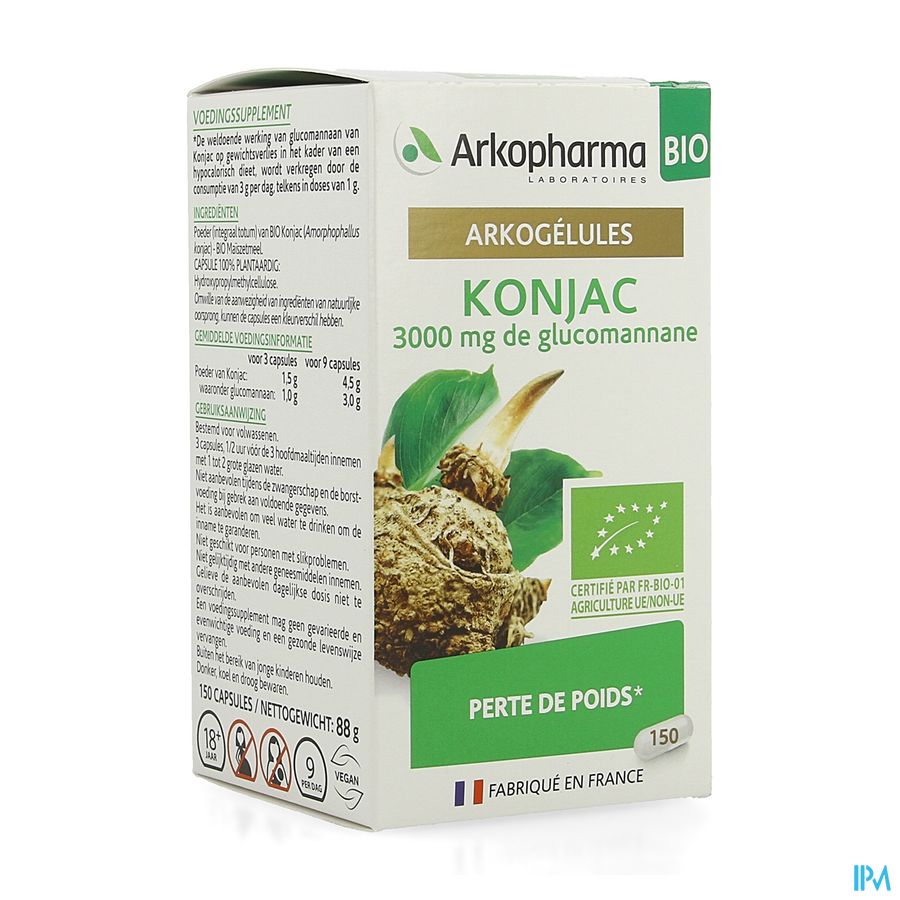 Arkogelules Konjac Bio Caps 150 Nf